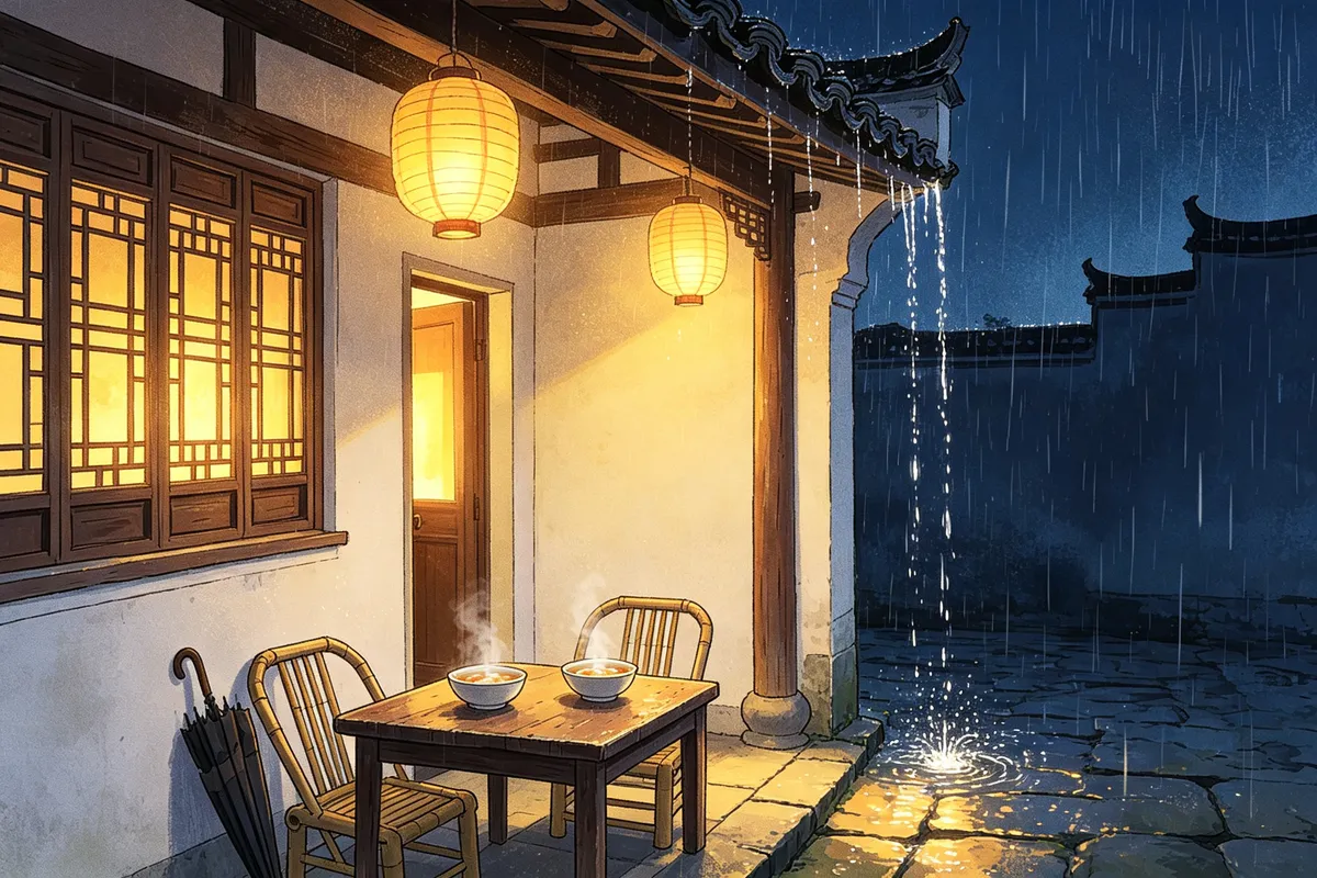 Old Huizhou house · Rain off the eaves