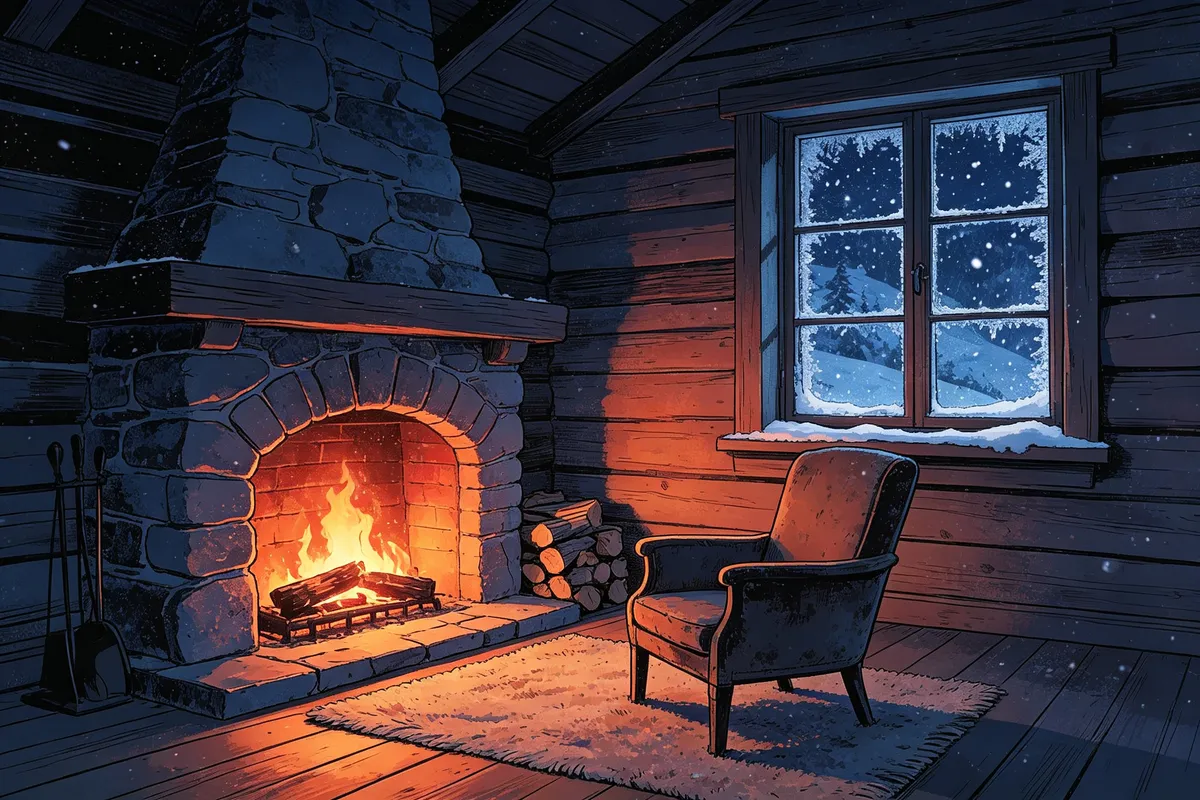 The Alps · Fireside, snowy night